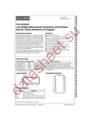 74LCXH2245MSA datasheet  